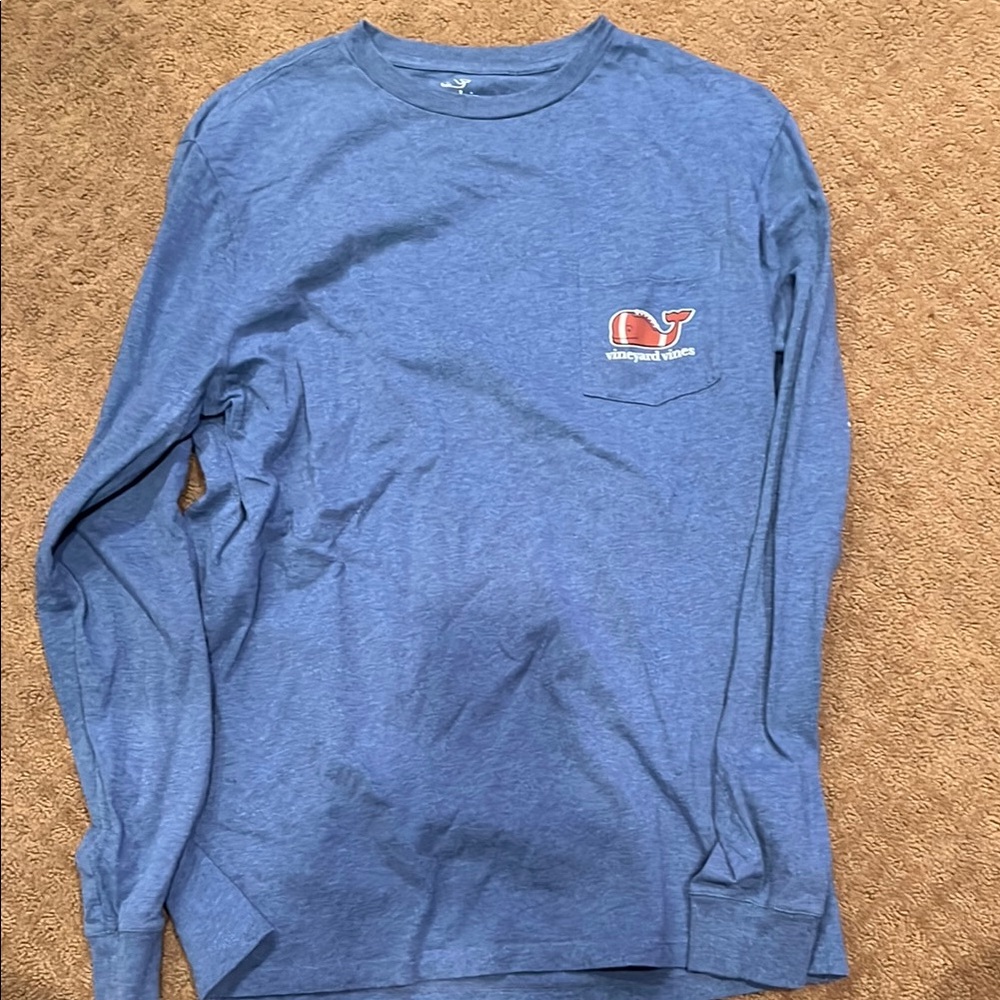 Vineyard Vines Heathered Blue Tee